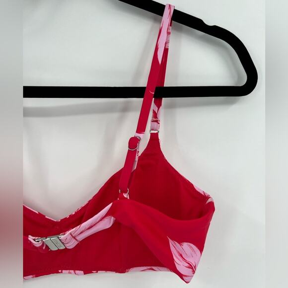 🆕 NWT Seafolly Fleur De Bloom Bralette Bikini Top Chili Red Floral Tropical 4 - Picture 10 of 15
